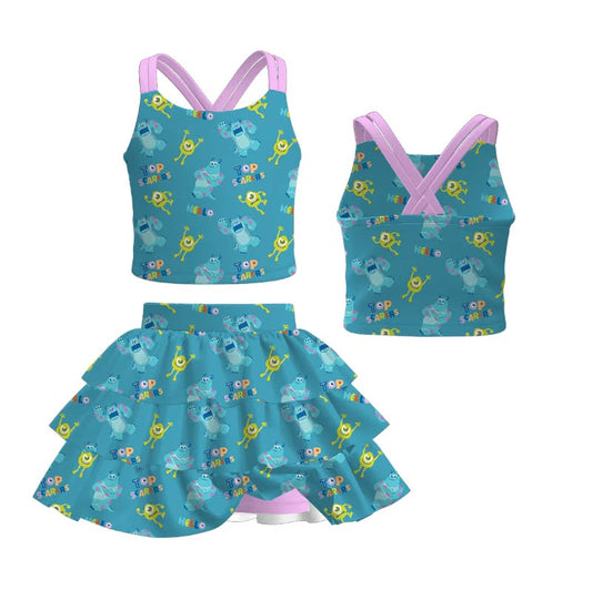 PREORDER- Family Spring and Summer Cartoon Print Set＆Top