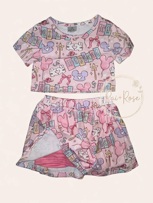 PREORDER- Family Spring＆Summer Cartoon Print Dress,Set＆Romper