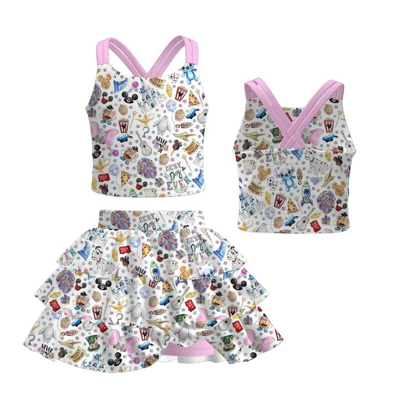 PREORDER- Family Spring and Summer Cartoon Print Set＆Top