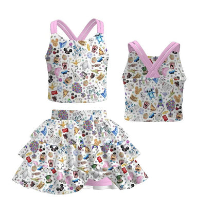 PREORDER- Family Spring and Summer Cartoon Print Set＆Top