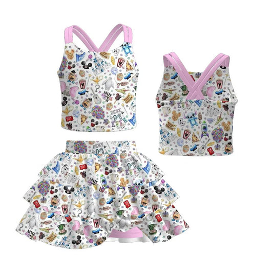 PREORDER- Family Spring and Summer Cartoon Print Set＆Top