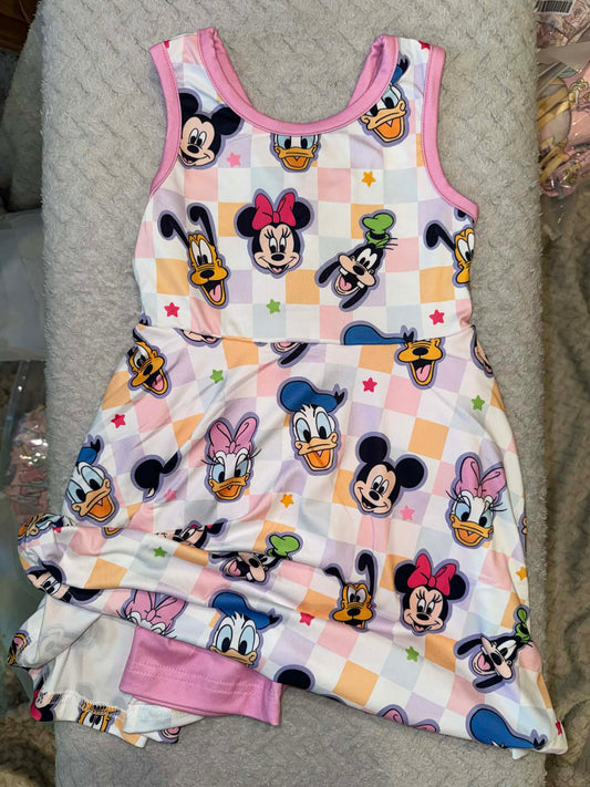 PREORDER- Girls Summer Cartoon Print Dress&Set