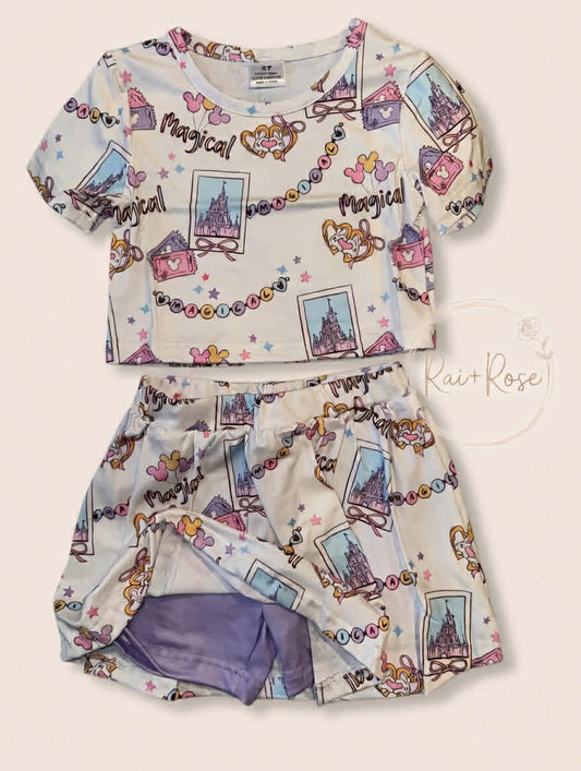 PREORDER- Family Spring＆Summer Cartoon Print Dress,Set,Top＆Romper