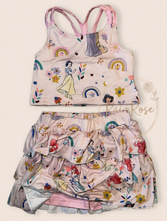 PREORDER- Family Spring＆Summer Cartoon Print Dress,Set＆Romper