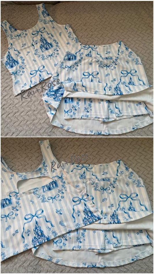 Magical Kingdom Athletic Material with Built In Shorts