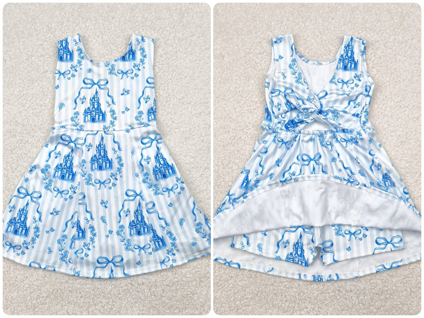 Magical Kingdom Athletic Material with Built In Shorts