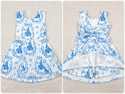 Magical Kingdom Athletic Material with Built In Shorts