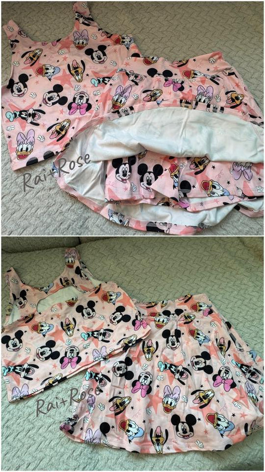 Magical Kingdom Athletic Material with Built In Shorts