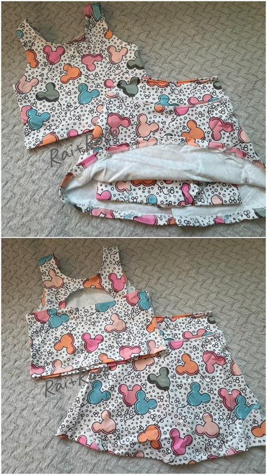 Magical Kingdom Athletic Material with Built In Shorts