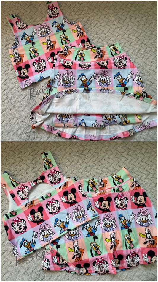 Magical Kingdom Athletic Material with Built In Shorts